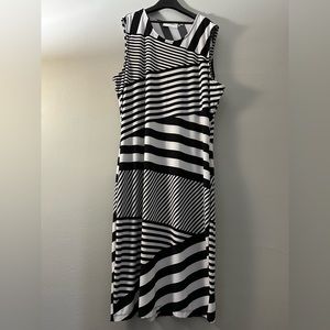 CALVIN KLEIN stripped dress
